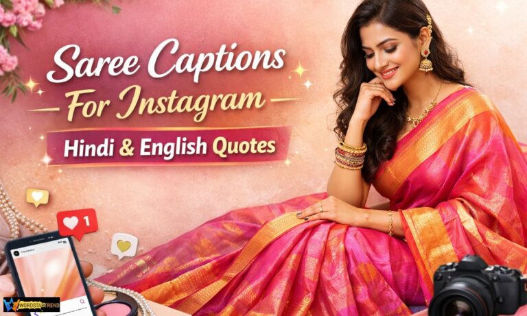 150+ Saree Captions For Instagram In Hindi & English