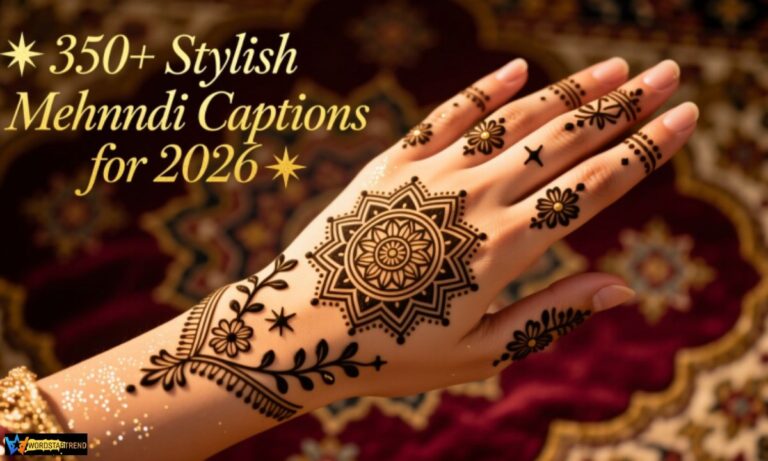 350+ Stylish Mehndi Captions for Instagram in 2026