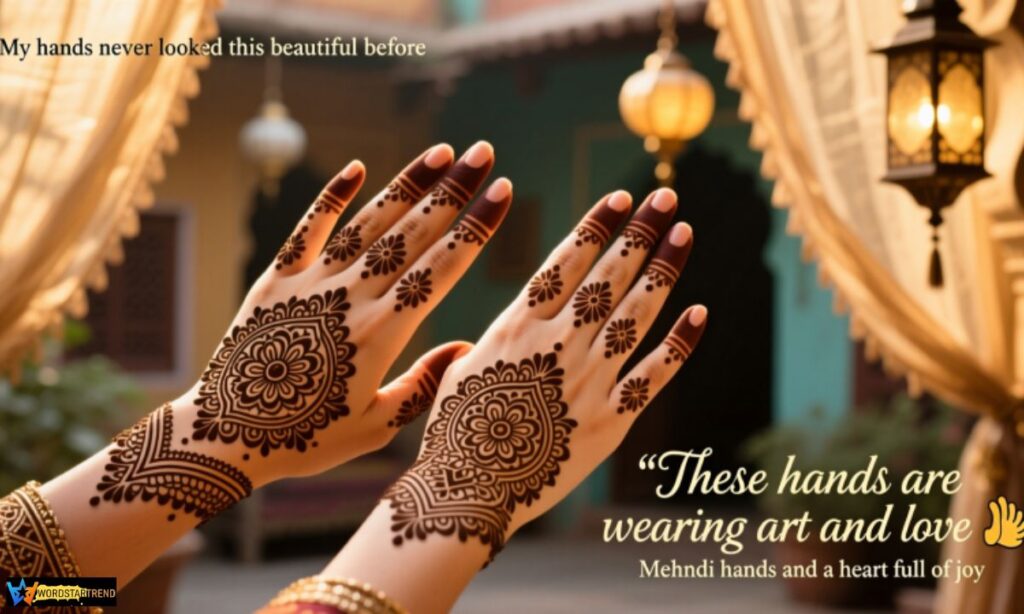 Best Captions for Mehndi Hands