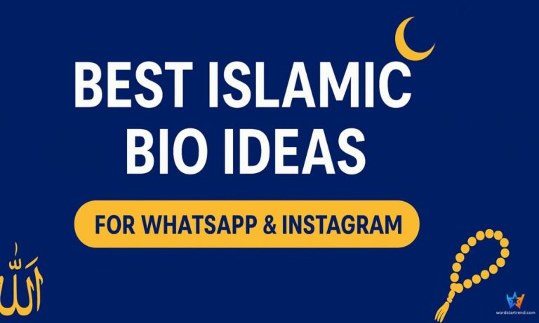 Best Islamic Bio Ideas for WhatsApp, Instagram & TikTok
