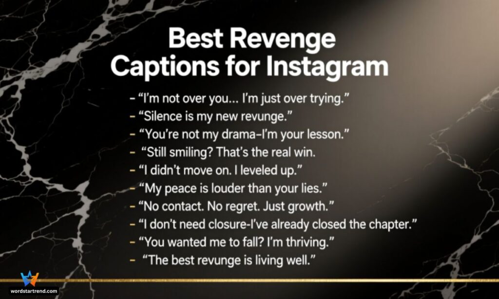 Best Revenge Captions for Instagram
