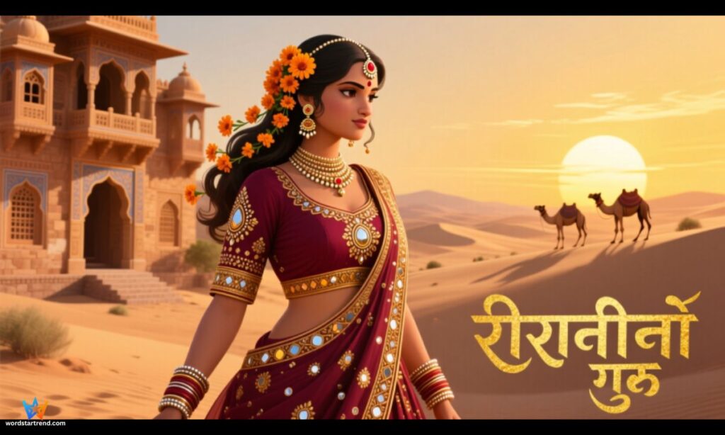 Caption for Rajasthani Look in Hindi
