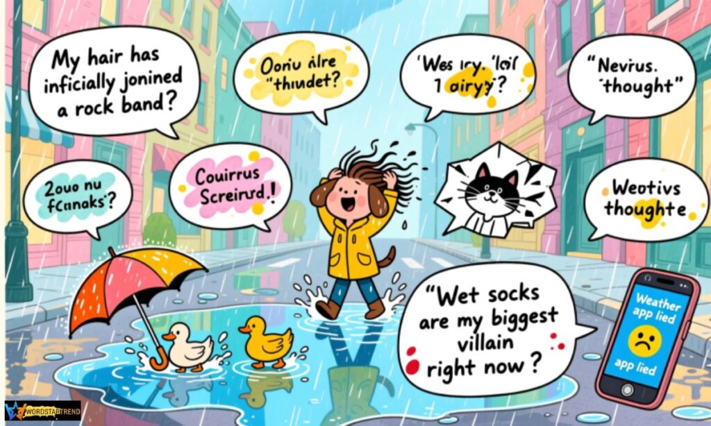 Funny Rainy Day Captions 😂☔