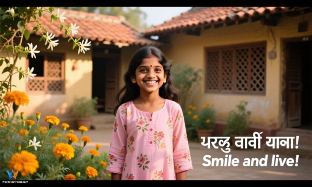 Marathi Caption for Instagram for Girl Smile