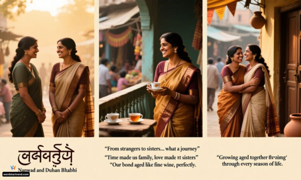 Nanad Bhabhi Captions Celebrating Growth Together