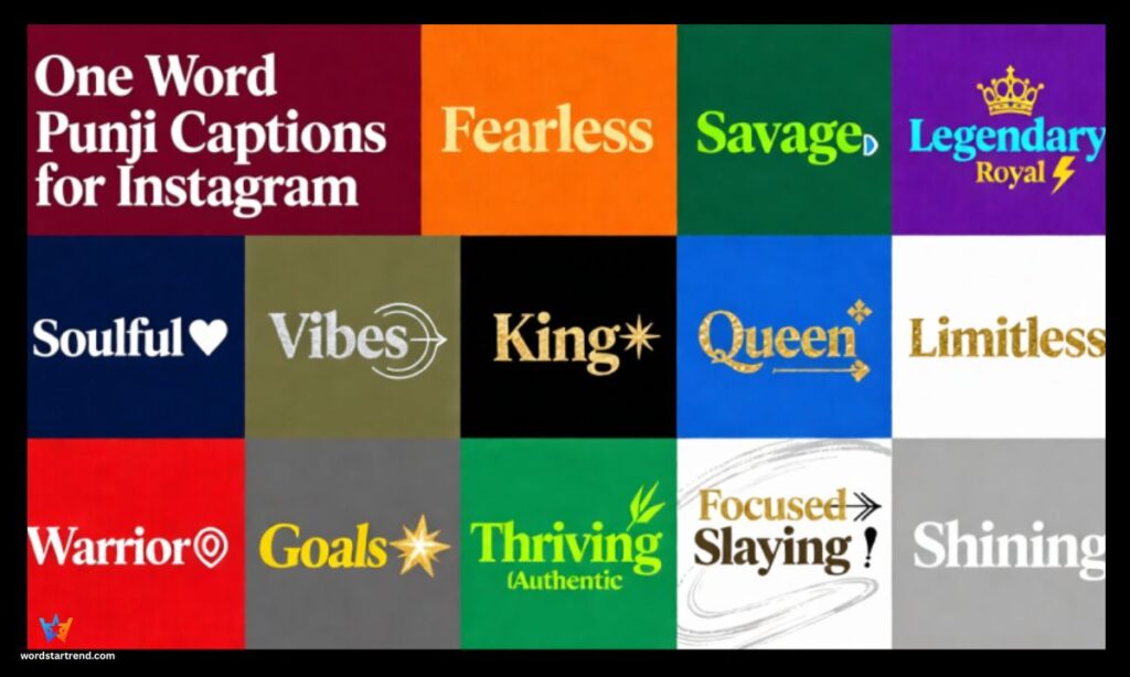 One Word Punjabi Captions for Instagram