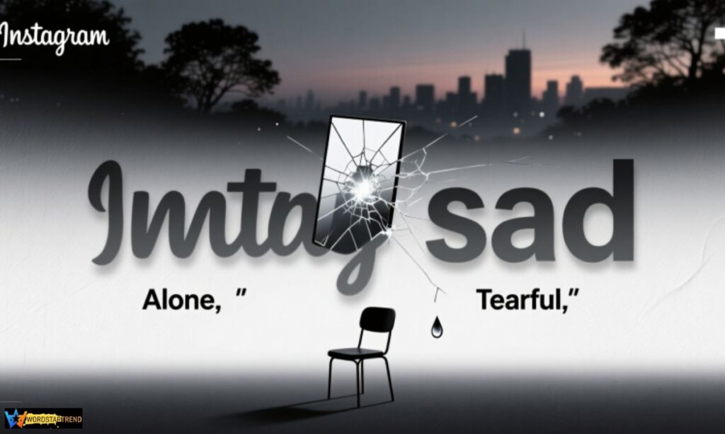 One-word Sad Captions for Instagram