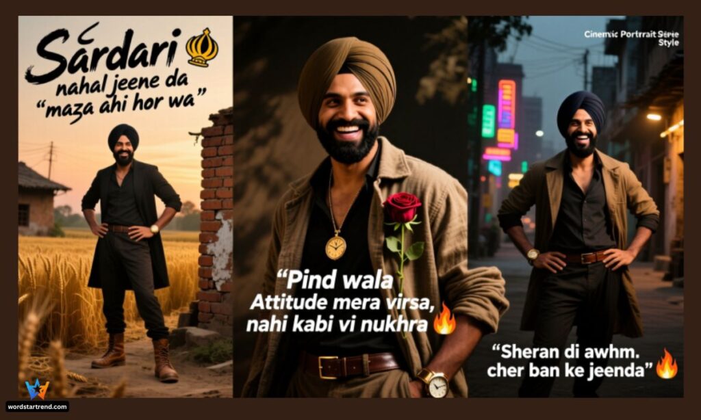 Punjabi Attitude Captions
