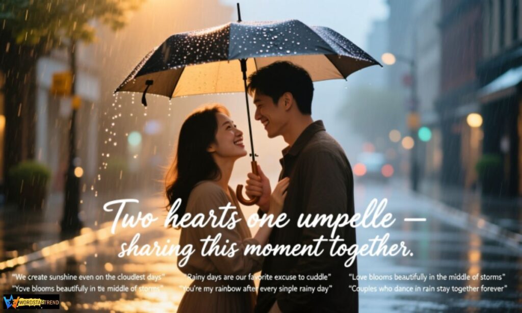Rainy Day Captions for Couples 💞☔