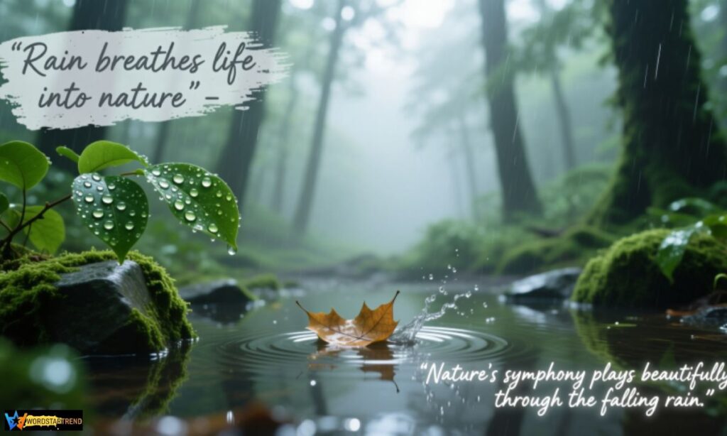 Rainy Day Captions for Nature Lovers 🌿🌧️