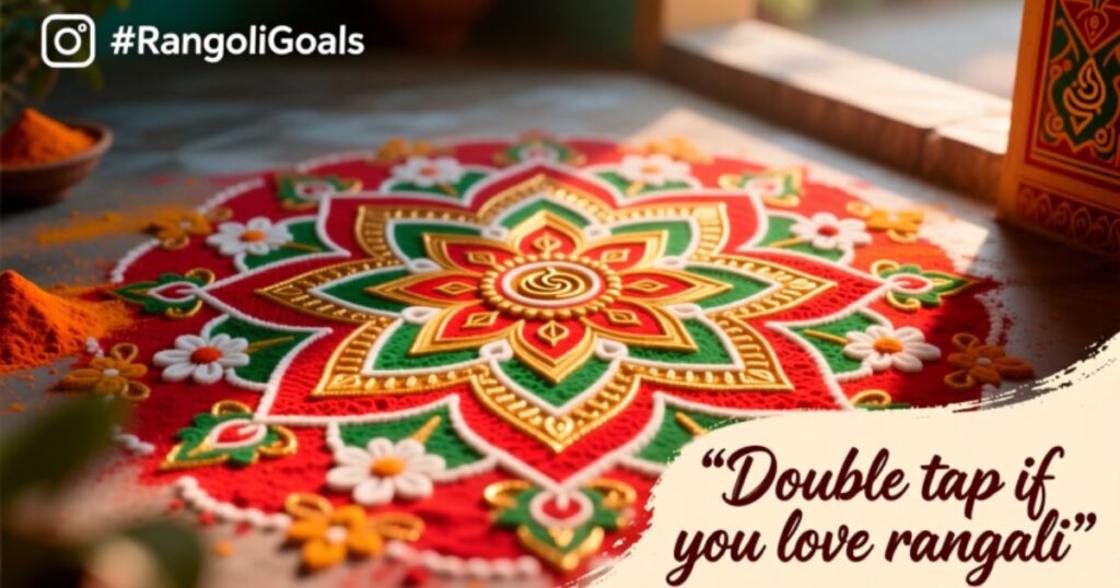 Rangoli Captions For Instagram