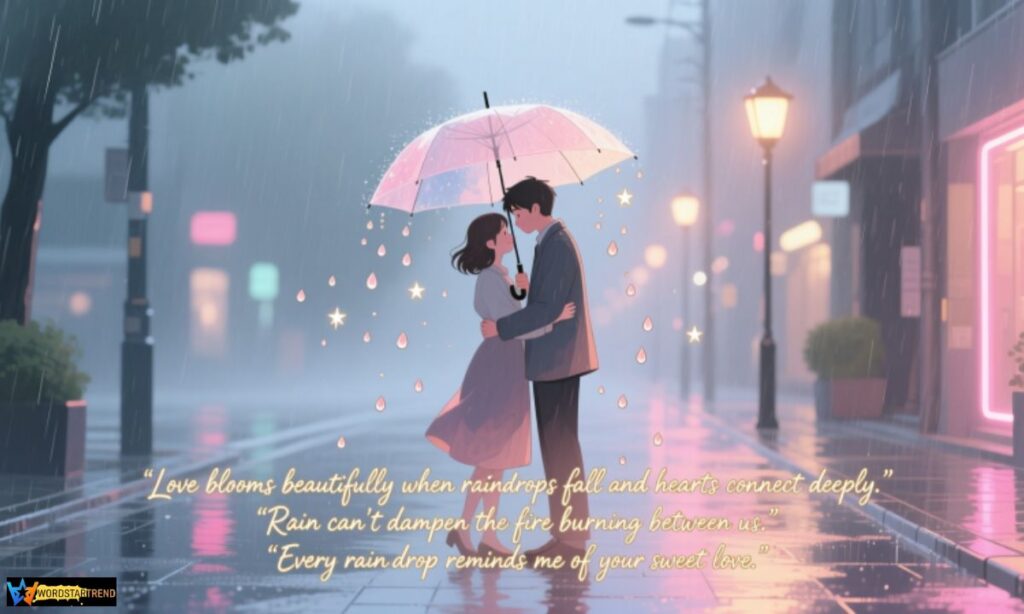 Romantic Rainy Day Captions ❤️☔