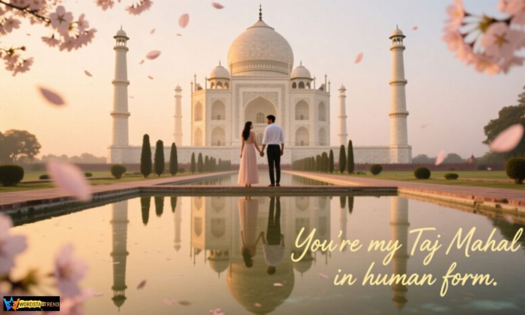 Romantic Taj Mahal Captions for Couples 💑❤️