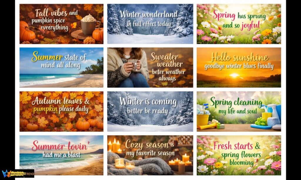Seasonal Captions for Instagram Post