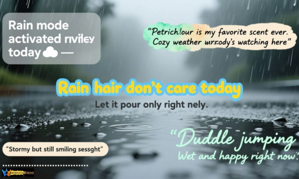 Short Rainy Day Captions 🌧️💬