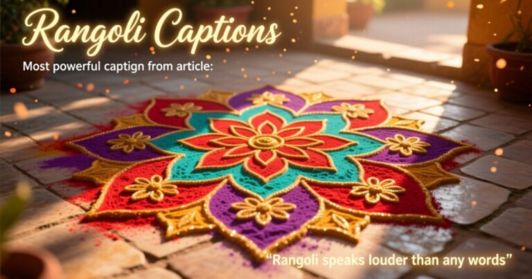 Top 500+ Rangoli Captions For Instagram 2025-2026