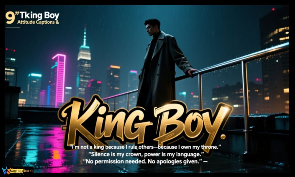 Top 9 Trending King Boy Attitude Captions & Quotes