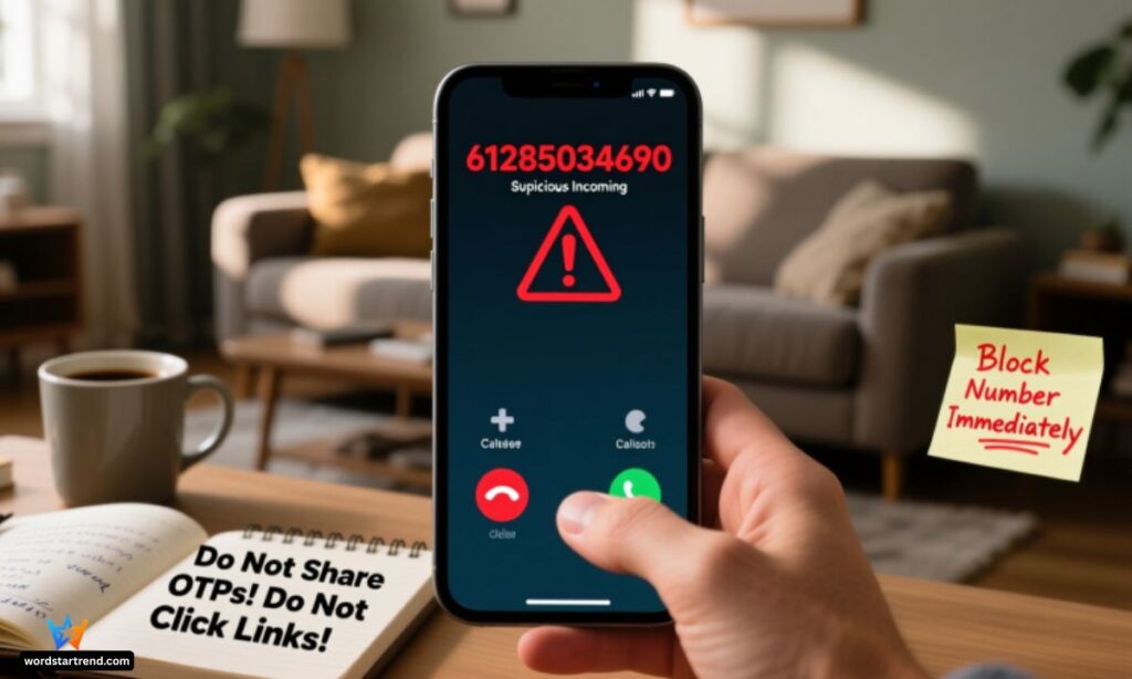 What to Do If You Receive a Call or Message From 61285034690