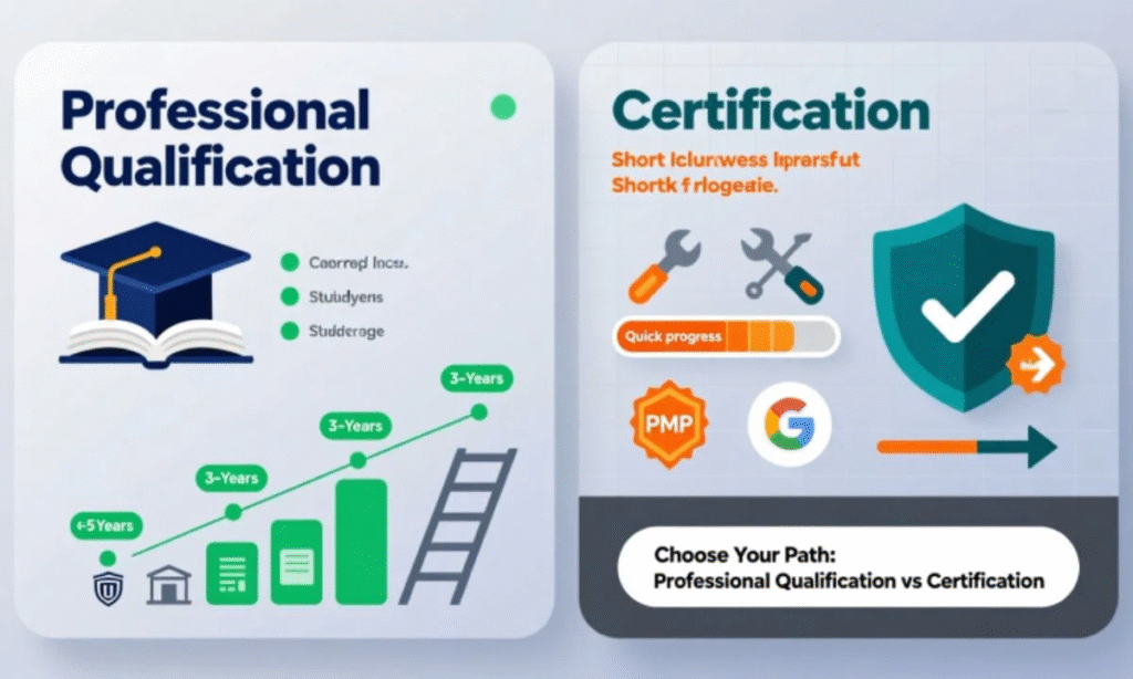 Professional Qualification vs Certification