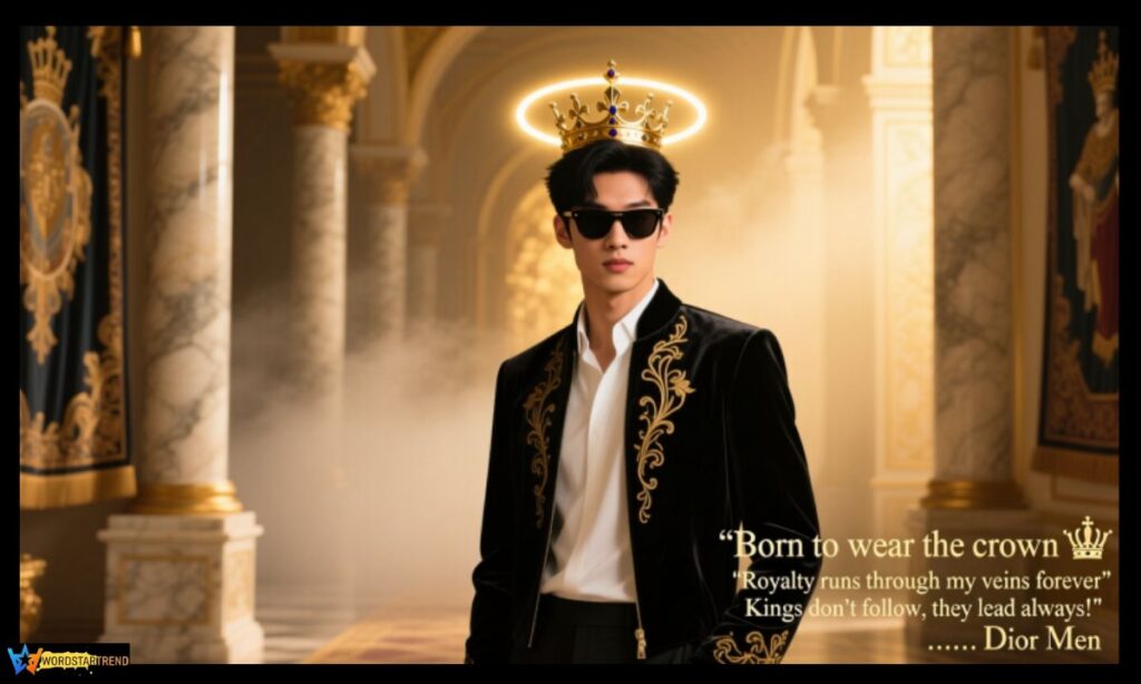 👑 1. Royal King Attitude Captions for Instagram