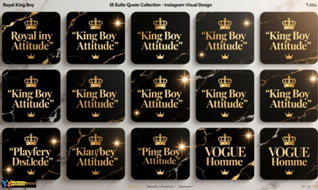 👑 15. Best King Boy Attitude Quotes Collection