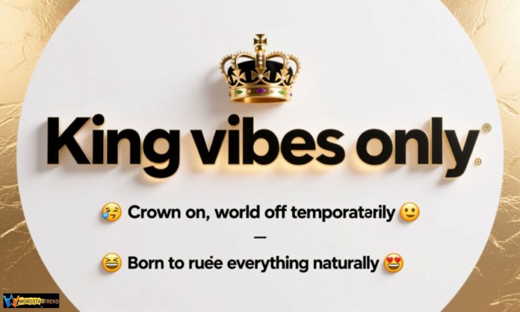 🔥 4. Short and Stylish King Captions