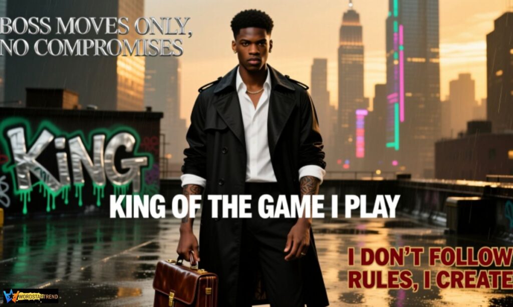 🔥 8. Boss King Attitude Captions for Ruling the Game