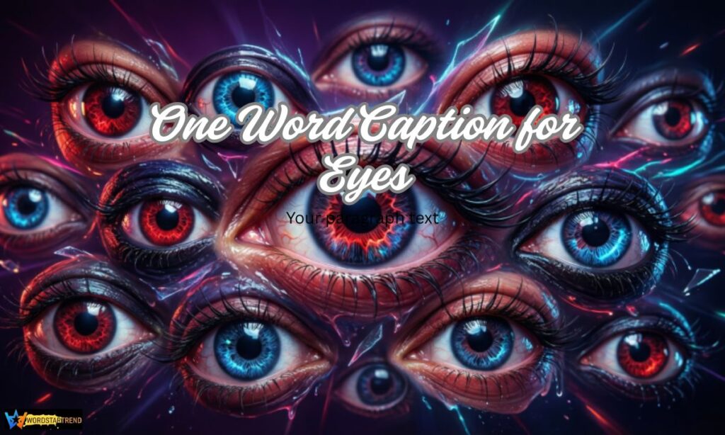 One Word Caption for Eyes