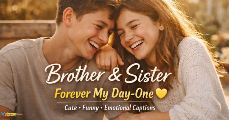 500+ Heartfelt Brother Sister Captions for Instagram