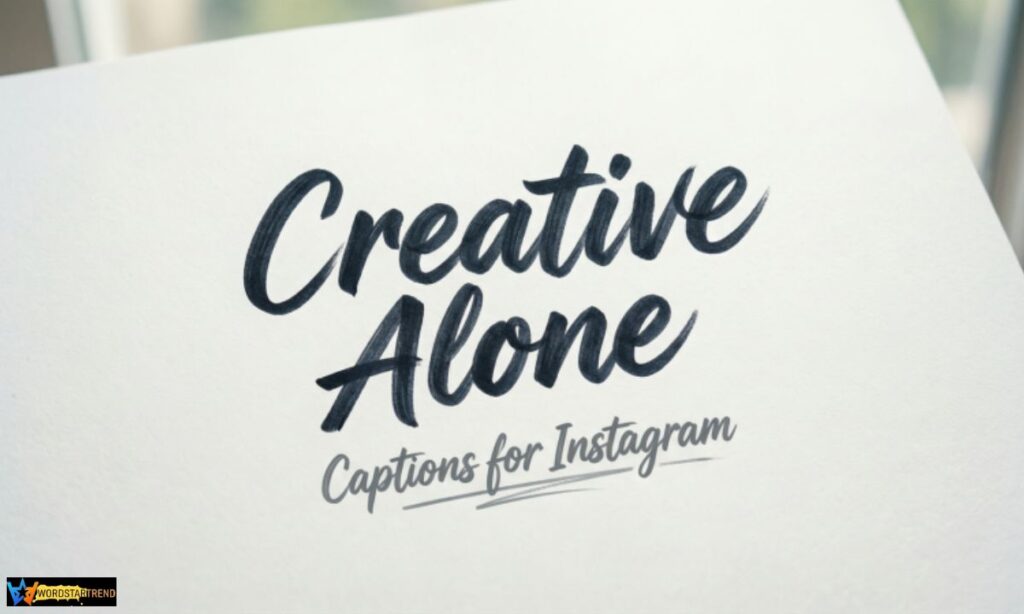 Creative Alone Captions for Instagram