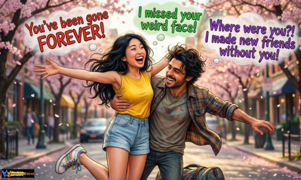 Funny Captions for Meeting a Friend After a Long Time