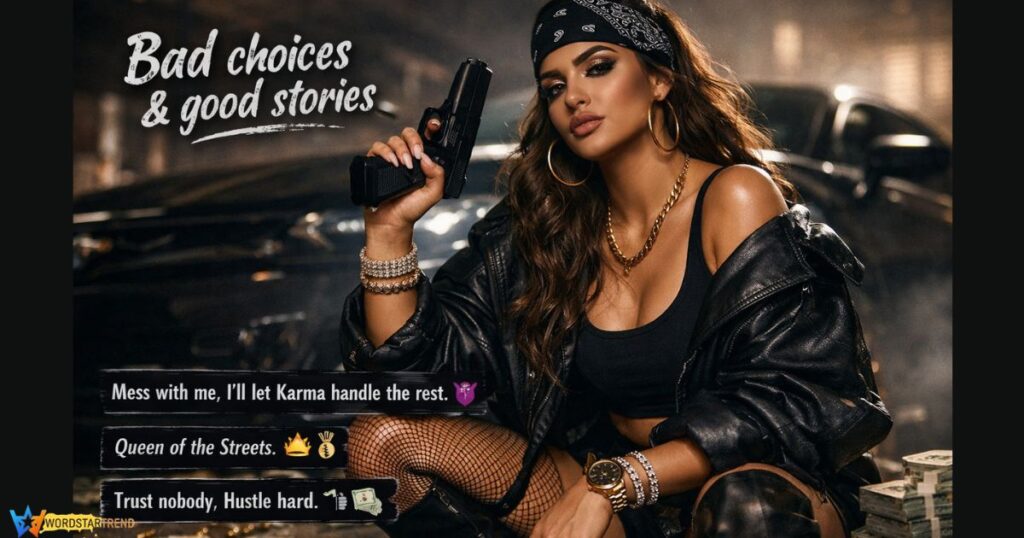 Gangster Captions for Instagram for Girl