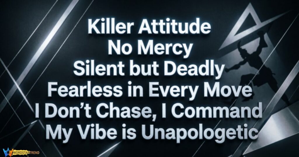 Killer Attitude Quotes in English