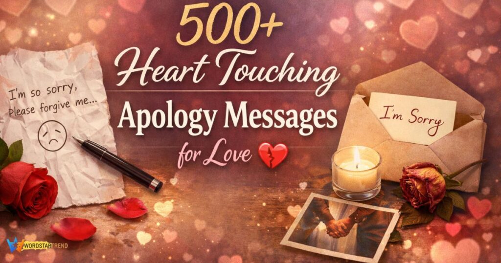 500+ Heart Touching Apology Messages for Love 💔