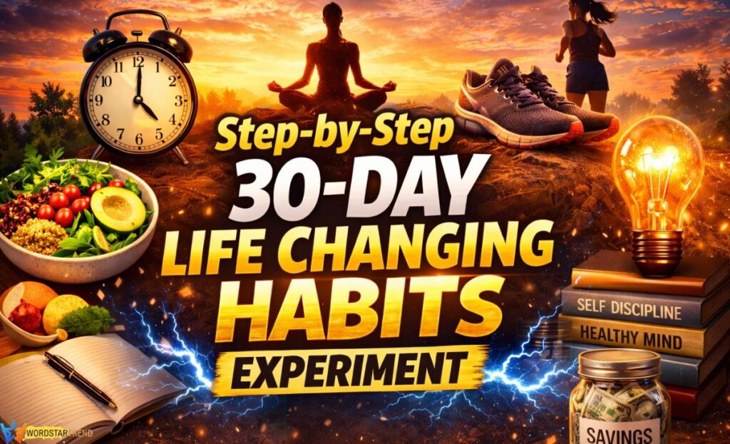 Step-by-Step 30 Day Life Changing Habits Experiment